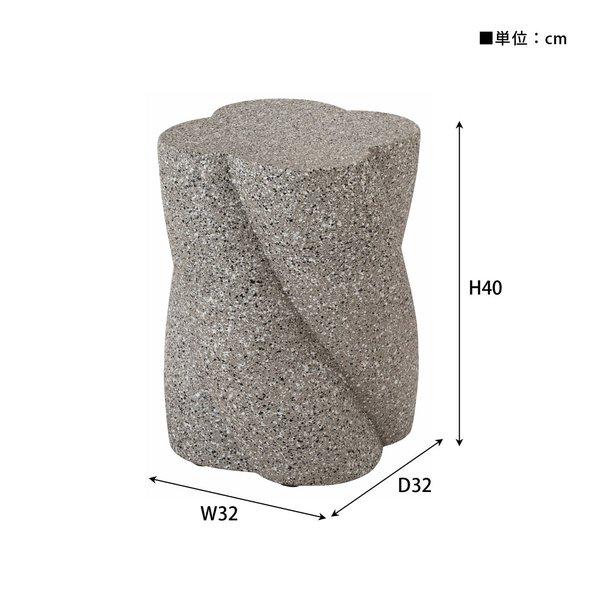 サイドテーブル グレー （約W32×D32×H40cm） 完成品_4