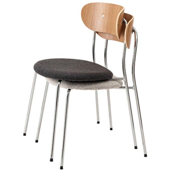 チェア 約W50×D53.5×H78.5×SH47cm ベージュ スタッキング可 完成品