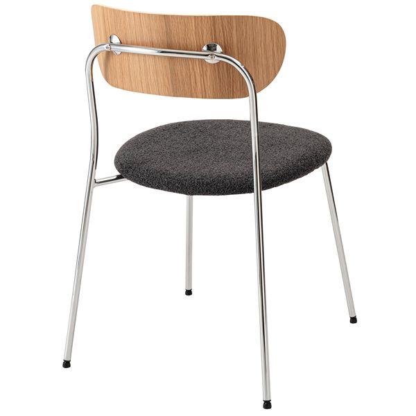 チェア 約W50×D53.5×H78.5×SH47cm ダークグレー スタッキング可 完成品