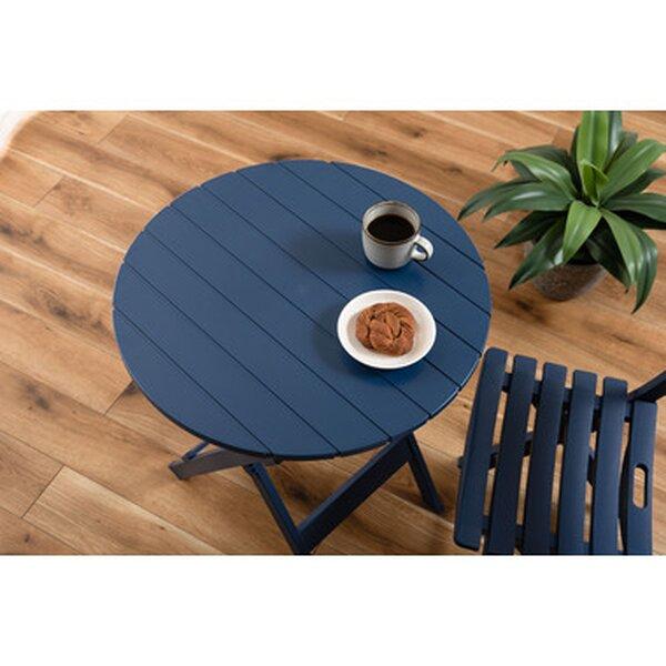 フォールディングテーブル 約W62×D62×H70cm ブルー 折りたたみ式 完成品_2