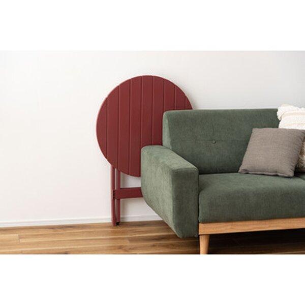フォールディングテーブル 約W62×D62×H70cm レッド 折りたたみ式 完成品_4