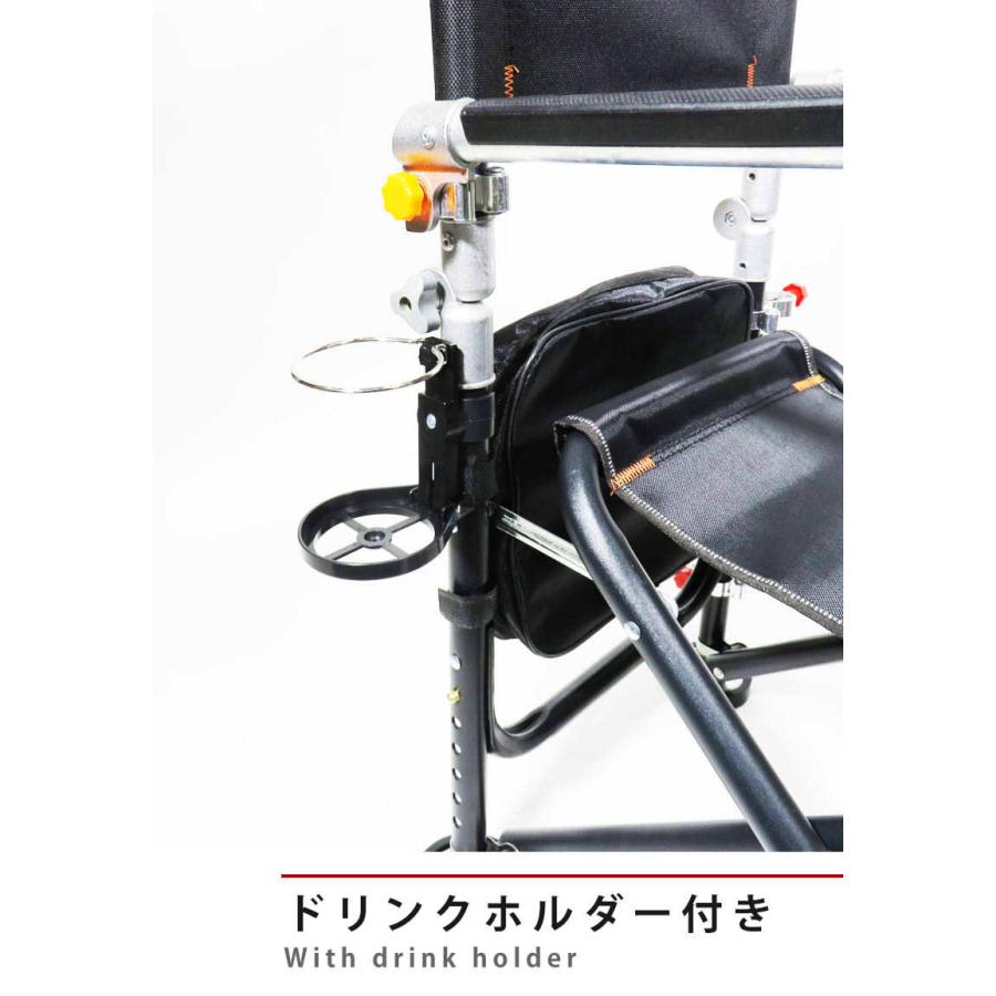 フィッシングチェア 釣り用椅子 竿置き付き 収納バック付き 滑り