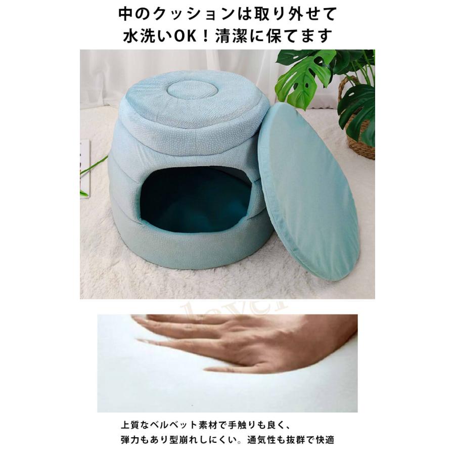 ペットハウス ベッド ドームハウス ペットベッド ドーム型 クッション
