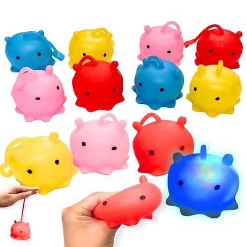 光るピカピカメンダコちゃんヨーヨー 4種 12個 セット 景品 〔 お祭り