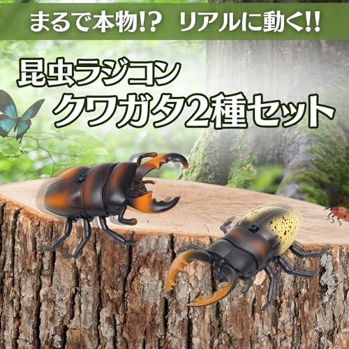 まるで本物!リアルに動く!】 昆虫 ラジコン クワガタ 2種 アソート