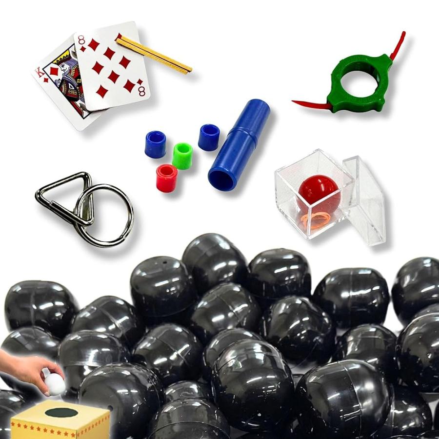 嬉しい 縁日 用品】 マジック おもちゃ ガチャガチャ 60個 抽選箱 手品