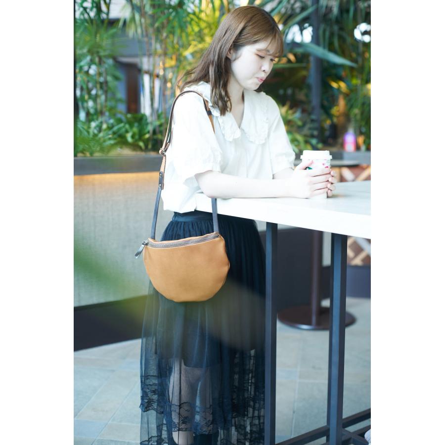 アルト] alto. （5,color)ショルダーバッグ 半月型 斜めがけ 本革  