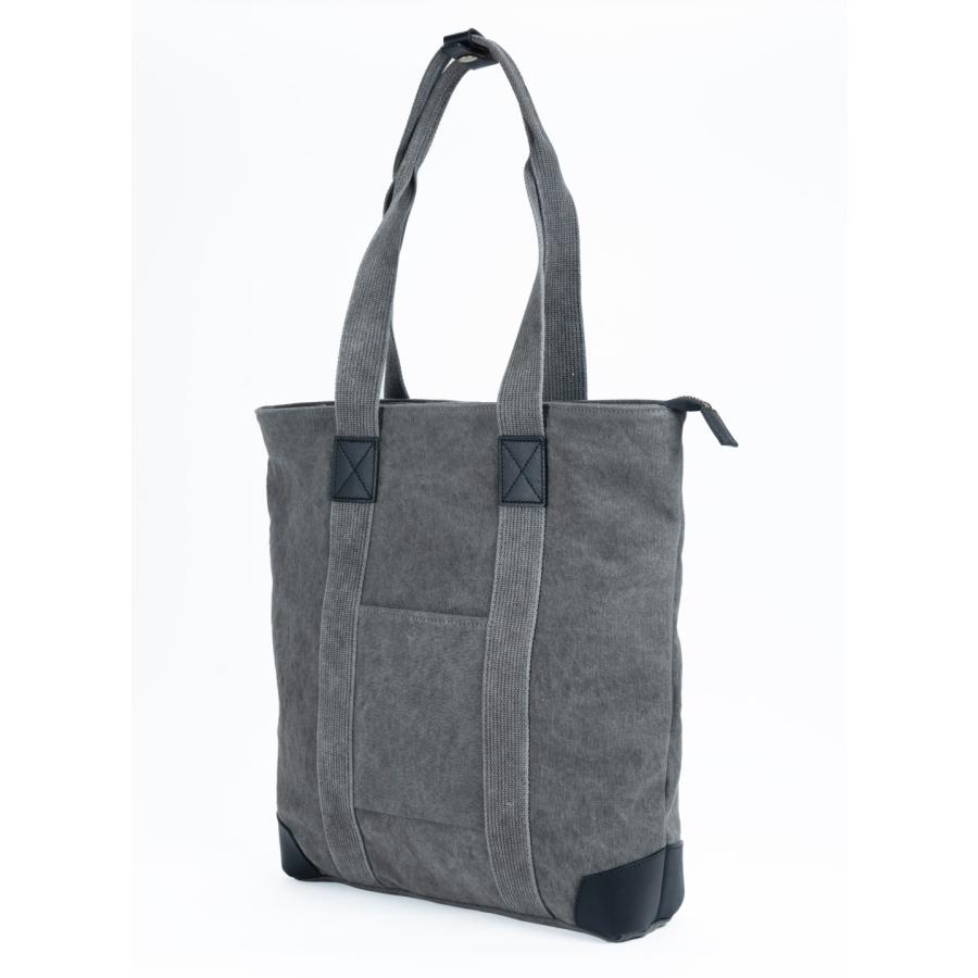 豊岡鞄（認定商品・FEEDBAG）豊岡製・神鍋山火山灰染め（松煙炭入り） 8号帆布・縦型トートバッグ FB-100-B |  | 04