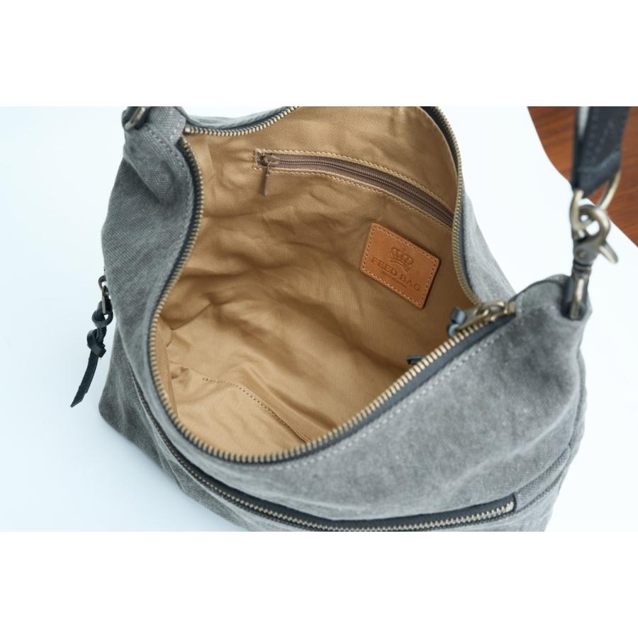 豊岡鞄（認定商品・FEEDBAG）豊岡製・神鍋山火山灰染め 8号帆布・イブクロ型斜め掛けショルダーバッグ FB-102-B |  | 07