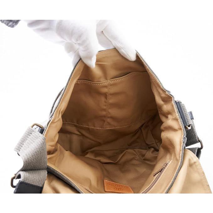 豊岡鞄・認定品（FEEDBAG）豊岡製・神鍋山火山灰+墨染め 8号帆布・カブセショルダー FB-104 |  | 04