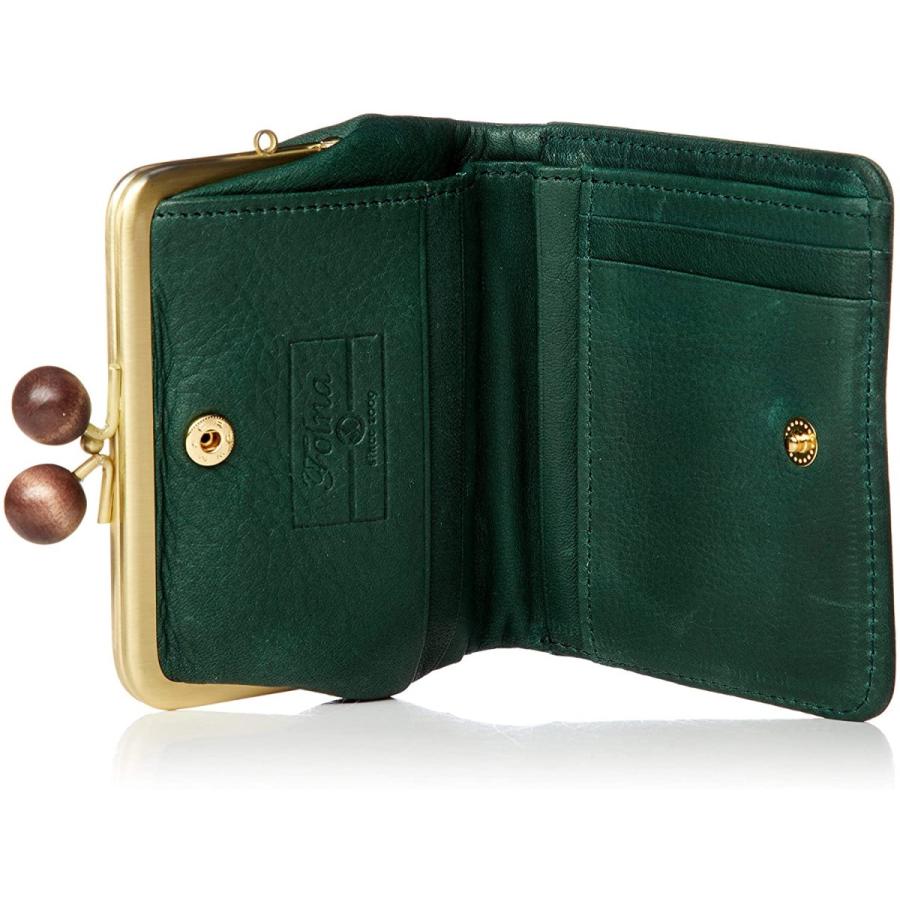 Folna(フォルナ) ウッドボール ドット型押し,二つ折り財布 (日本製