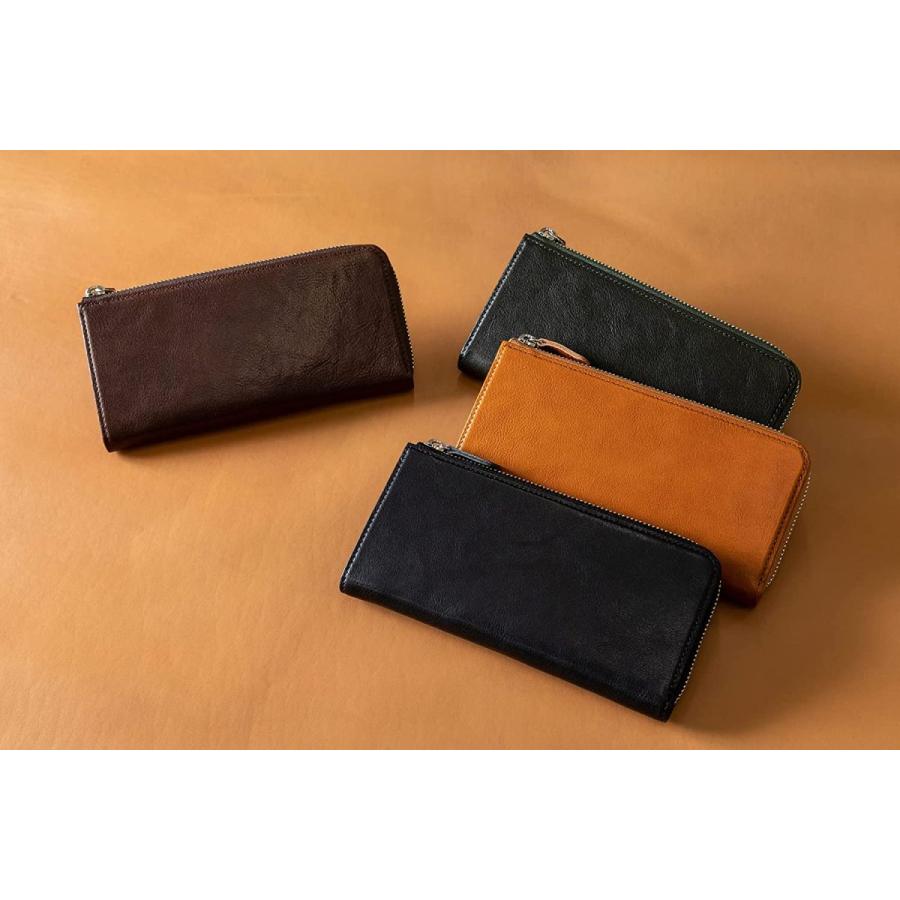 日本製〕INNFITH AMANDA L字ファスナー長財布 レザー 革 本革 if