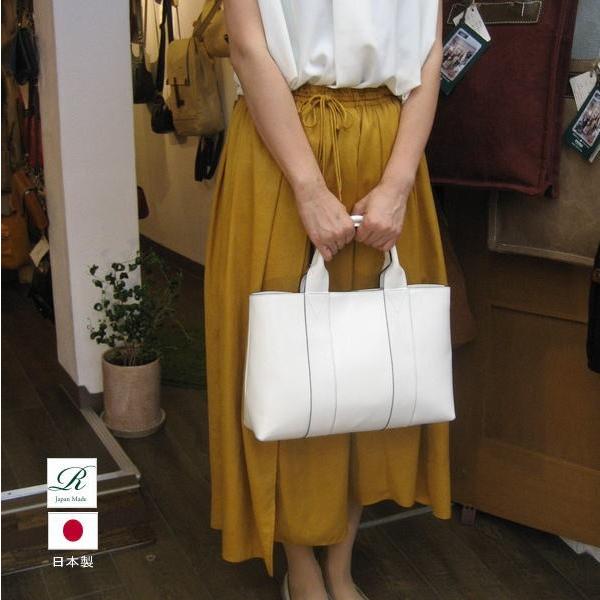 【rena -iris made in japan】IMAIBAG(イマイバッグ）コラボ製品【日本製】軽量牛革製品・艶ありヌメ革手提トート（A4サイズ) rj-01-b |  | 16