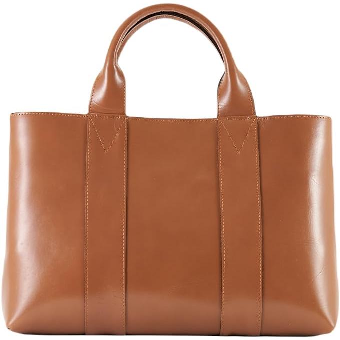 【rena -iris made in japan】IMAIBAG(イマイバッグ）コラボ製品【日本製】軽量牛革製品・艶ありヌメ革手提トート（A4サイズ) rj-01-b |  | 04