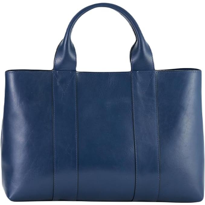 【rena -iris made in japan】IMAIBAG(イマイバッグ）コラボ製品【日本製】軽量牛革製品・艶ありヌメ革手提トート（A4サイズ) rj-01-b |  | 02