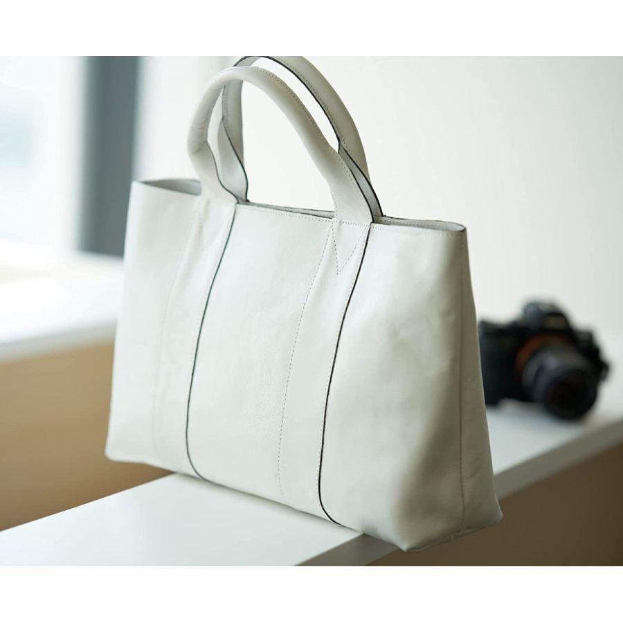 【rena -iris made in japan】IMAIBAG(イマイバッグ）コラボ製品【日本製】楽々収納・軽量牛革製品・ヌメ革手提げトート（A4サイズ)   ir-01H｜kpg｜15