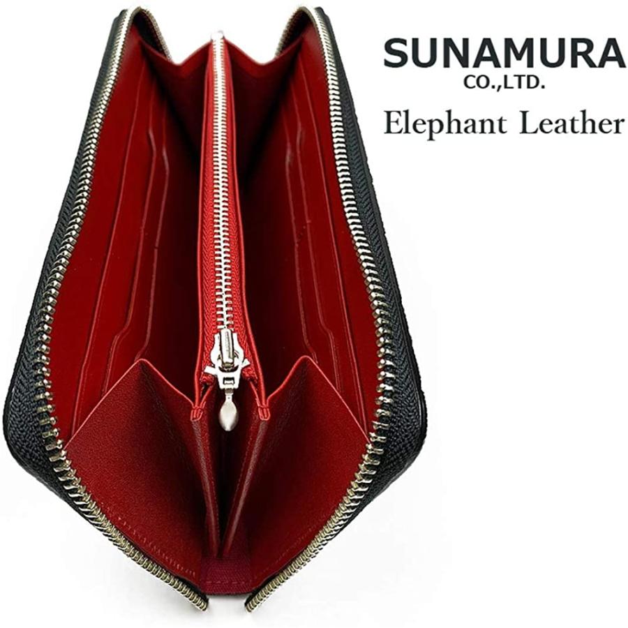 SUNAMURA 砂村 日本製 高級エレファントレザー ラウンドファスナー長財布（ly-1102） |  | 08