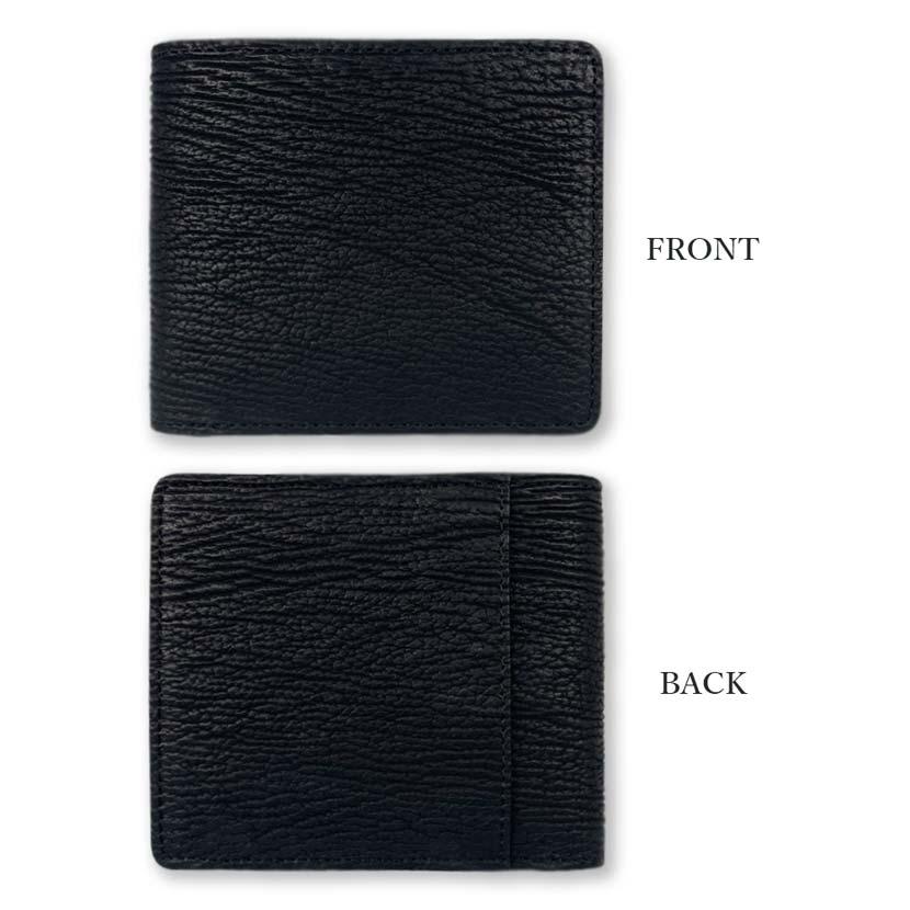 SUNAMURA 砂村 日本製 高級鮫革シャークレザー 二つ折り（コイン入れ  