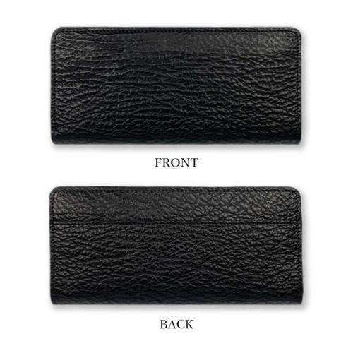 SUNAMURA 砂村 日本製 高級鮫革シャークレザー ラウンドファスナー長  