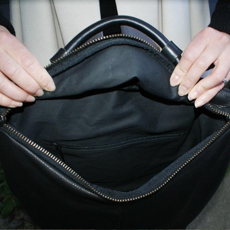 -Less(レス)／レスデザイン（日本製）播州(姫路)のタンナーでオリジナルの革・ソフトオイルレザー・半円ファスナーリュック　LMSB-0201 |  | 04