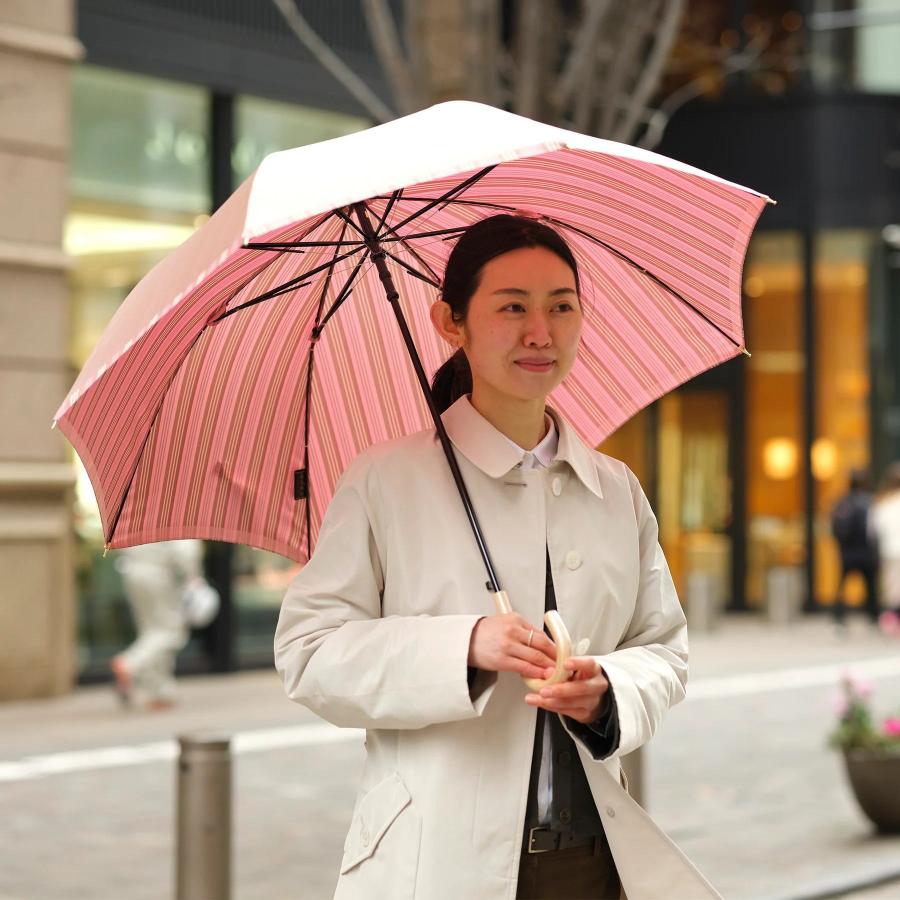 槙田商店 マキタショウテン 日傘 長傘 晴雨兼用 UVカット レディース 雨傘 傘 雨具 60cm ピンク オレンジ 母の日 晴雨兼用傘）槙田商店・長傘・Riff・心にビタミン！気持ちを晴れやかに