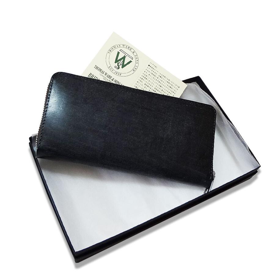 日本製〕【トーマスウェア社製】ブライドルレザーラウンドジップ