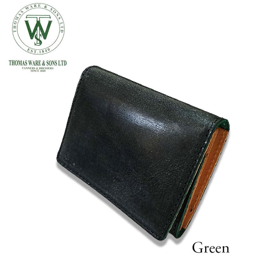 〔日本製〕伝統ある英国のタンナー【トーマスウェア社】の最高級ブライドルレザー名刺入れ　tm-411 |  | 01