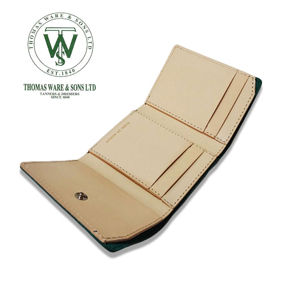 日本製〕【トーマスウェア社製】ブライドルレザー三つ折りウォレット