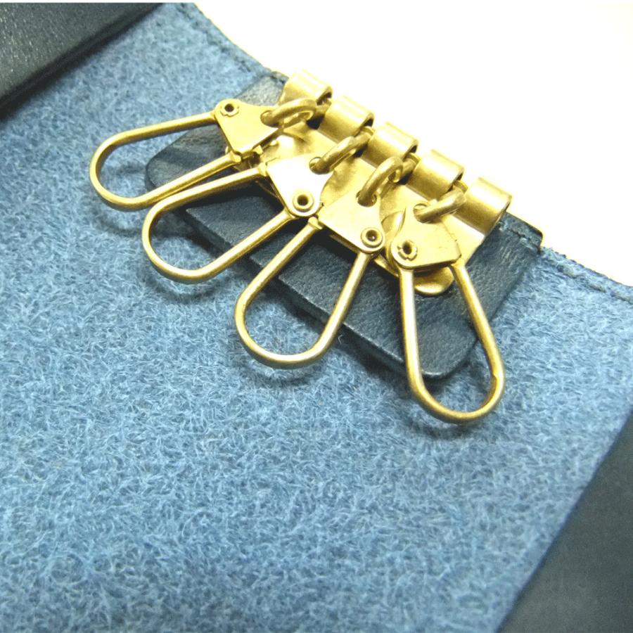 【日本製】(クリックポスト便）栃木レザー製スタンダード・キーケース　ty-471 |  | 08