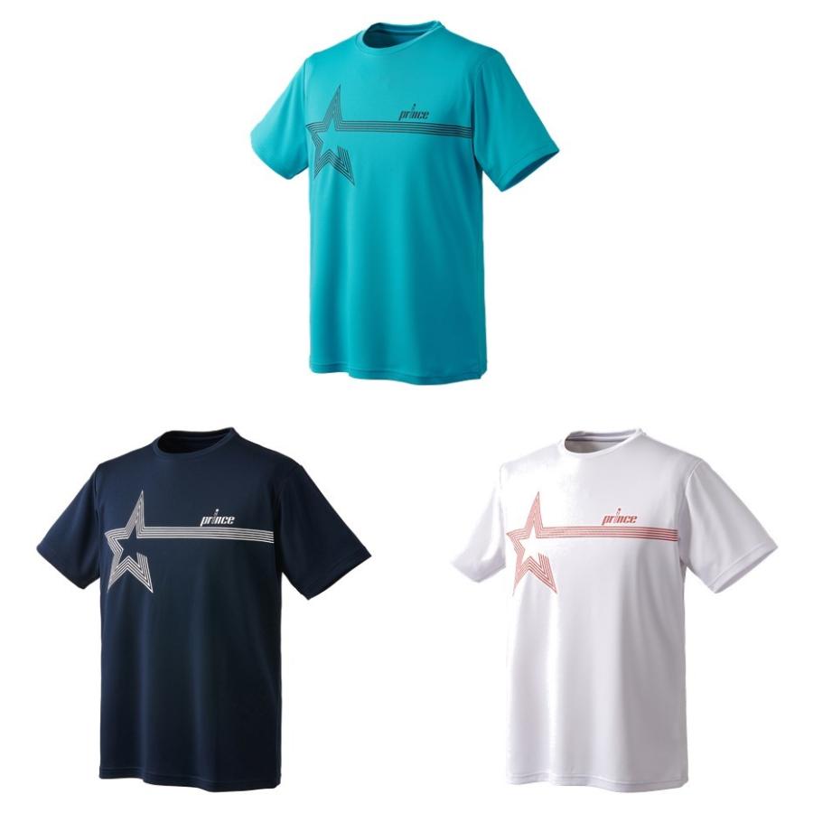 い出のひと時に とびきりのおしゃれを メンズ テニスウェア Prince プリンス Tシャツ 即日出荷 22ss Ms10 シャツ カラー ターコイズブルー 112 Www Fattoriabacio Com