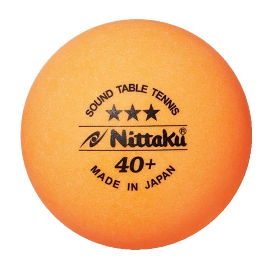 ニッタク Nittaku 卓球ボール  プラ サウンドボール 3コイリ 4セット NB1610-4｜kpi24