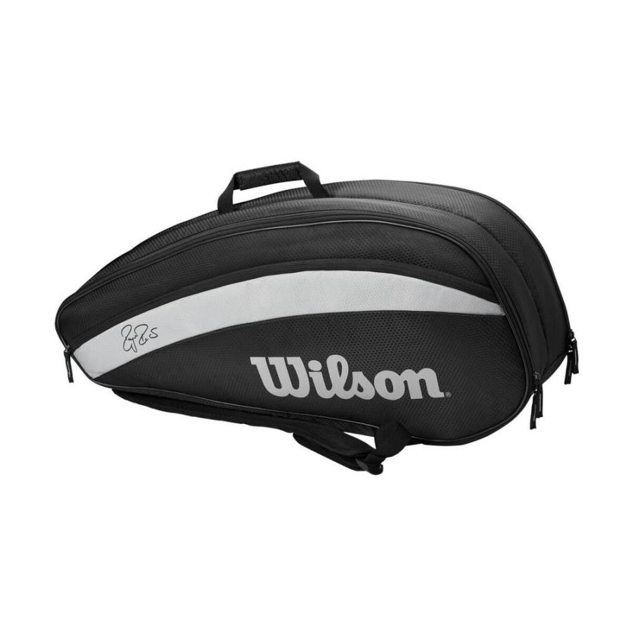6本収納 ウィルソン Wilson Small Super Tour 2 Compartment Tennis Bag 6pk ラケットバッグ レッド Wrz840803