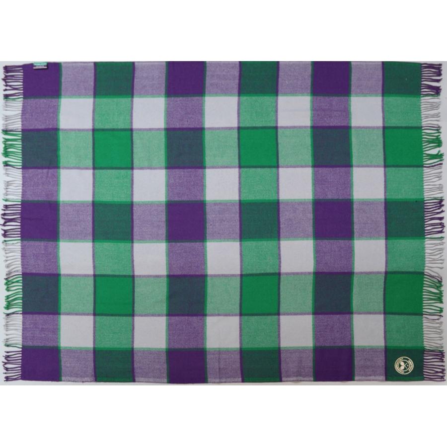 大注目 即日出荷 ウィンブルドン Wimbledon テニスタオル 18 ブランケット スロー グリーン パープル 激安の Www Thedailyspud Com