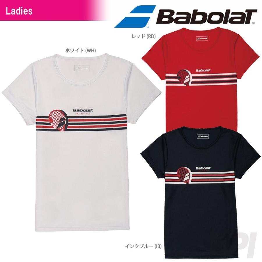 テニスウェア レディース バボラ BabolatT Women's ショートスリーブシャツ BAB-8734W 2017SS 即日出荷｜kpi