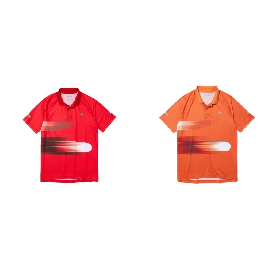 ラコステ　ノバクジョコビッチ　ポロシャツ　Lサイズ ラコステ LACOSTE 『ノバク・ジョコビッチ』サイド切り替え