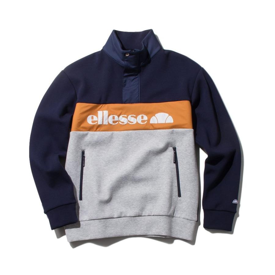 エレッセ Ellesse テニスウェア メンズ スペーサーニットスタンドプル EM39313 2019FW｜kpi｜08