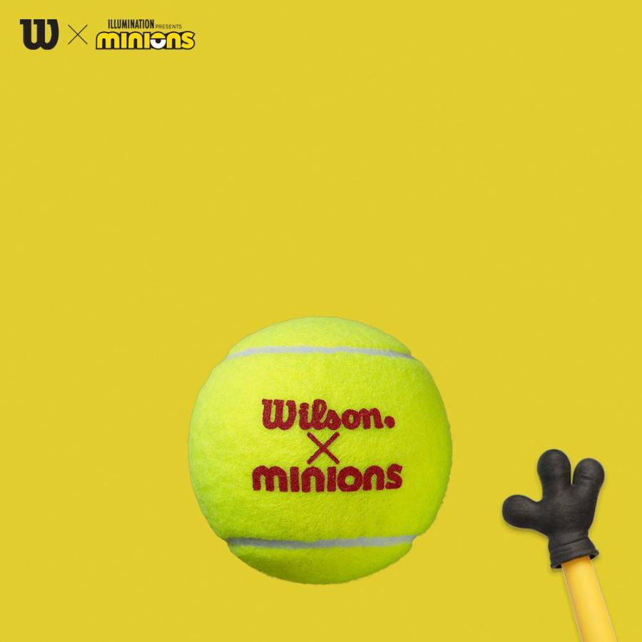 Wilson ウイルソン ミニオンズジュニア3点セット ラケット＋ボール＋バッグ  ステージ3 ラケットWR097010H MINIONS「HAPPYBAG」『即日出荷』｜kpi｜05