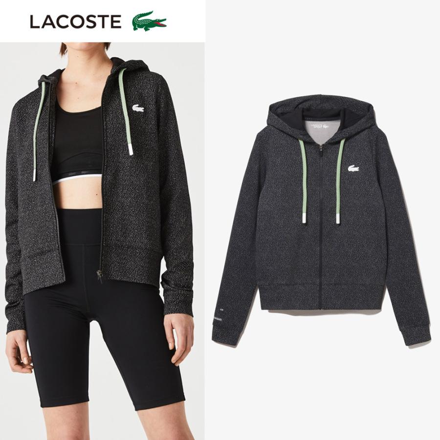 ラコステ LACOSTE テニスウェア レディース ファットフードコードジップアップパーカ スウェット SF0762L-031 2022SS 『即日出荷』｜kpi