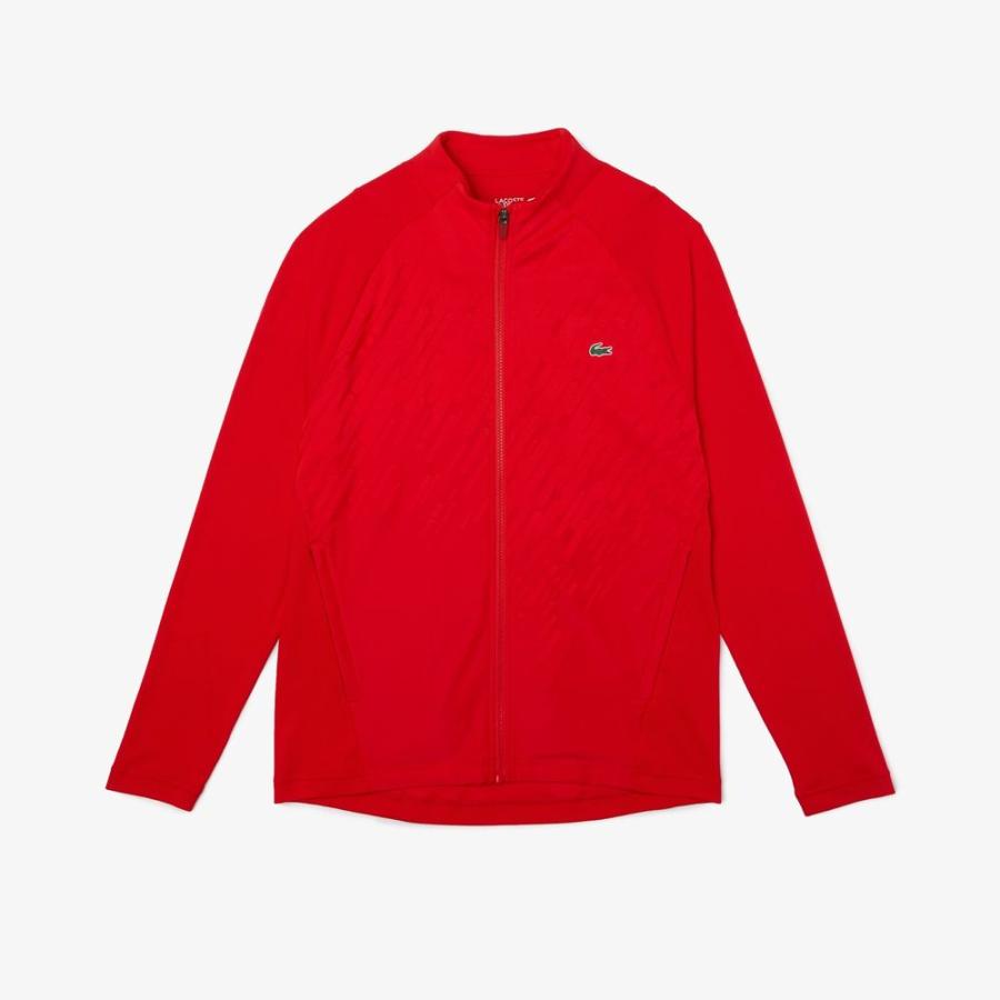 ラコステ LACOSTE テニスウェア メンズ 「ノバク・ジョコビッチ」切り替えジップアップジャケット SH0863L 2022SS 『即日出荷』｜kpi