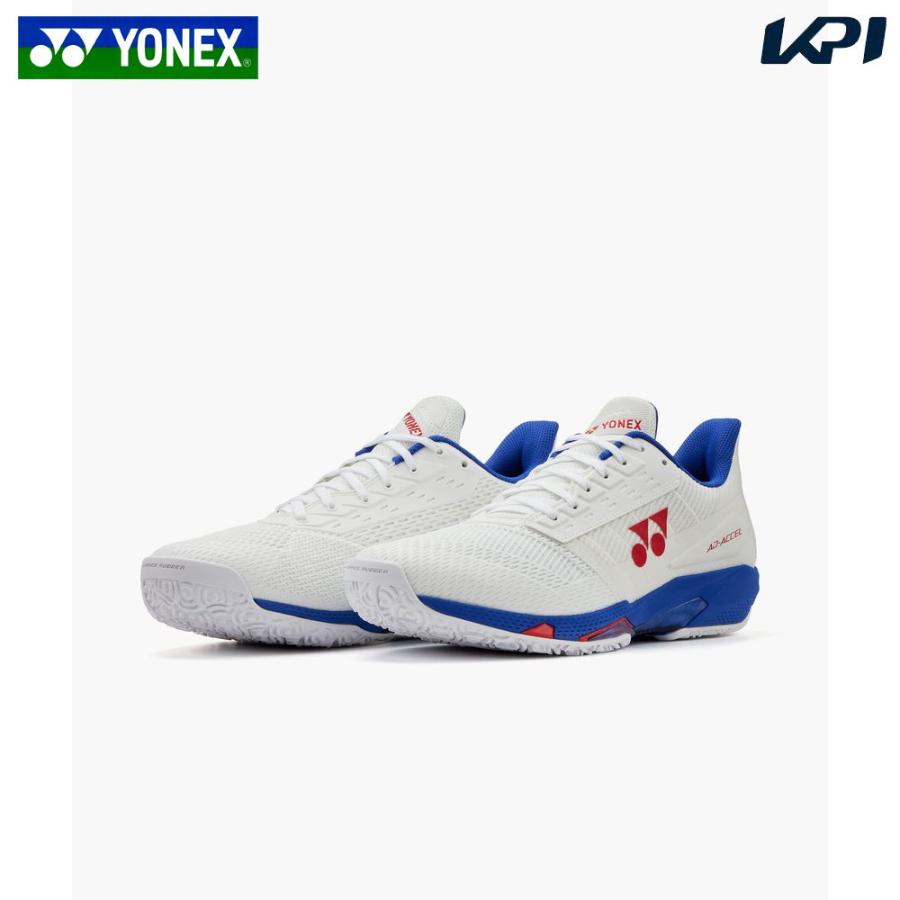 ヨネックス YONEX テニスシューズ ユニセックス   パワークッションアドアクセルWGC ホワイト/パープル SHTAAWG-115
