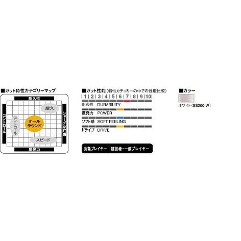 GOSEN ゴーセン 「ハイシープミクロ」ss200ソフトテニスストリング ガット｜kpi｜02