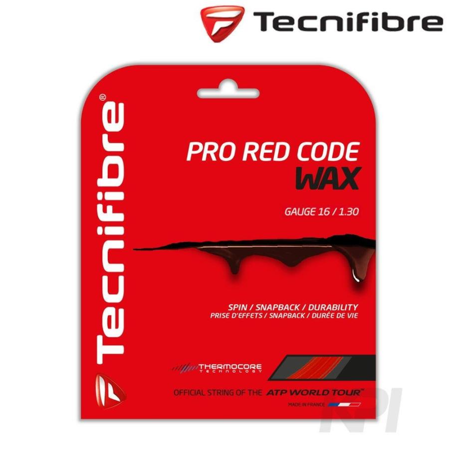 Tecnifibre テクニファイバー 「PRO RED CODE WAX 1.30 プロレッドコードワックス TFG522」硬式テニスストリング ガット  『即日出荷』｜kpi