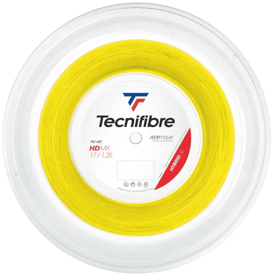 テクニファイバー Tecnifibre テニスガット・ストリング  HDMX 1.25mm 200mロール YELLOW TFR305 TFSR300