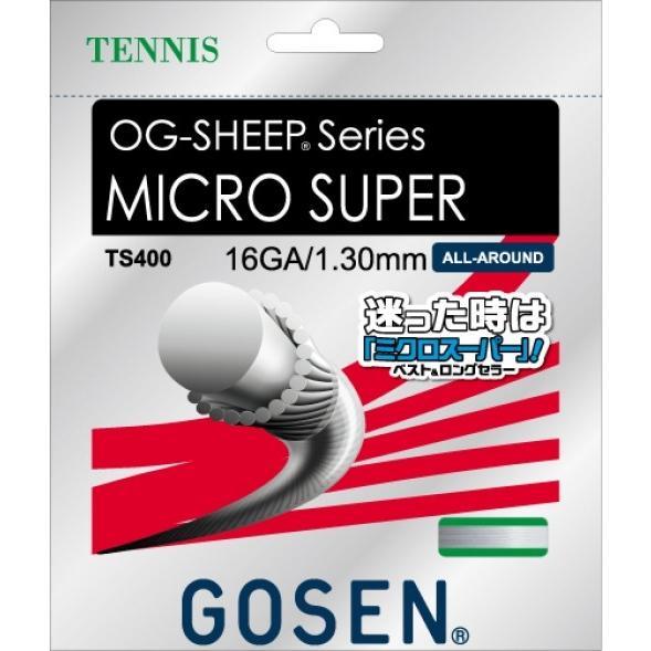 GOSEN ゴーセン 「オージーシープミクロスーパー16」ts400硬式テニス
