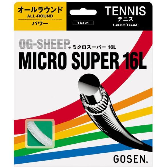 【海外 素晴らしい ■5張セット GOSEN ゴーセン オージーシープミクロスーパー16L ts401硬式テニスストリング ガット mac.x0.com mac.x0.com