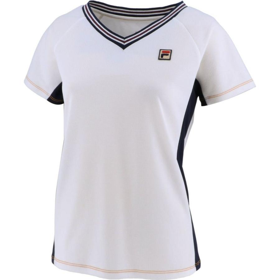 安いそれに目立つ レディース Fila フィラ テニスウェア 部活 練習着 試合 スポーツウェア トップス ポロシャツ 01 Vl2345 ホワイト ゲームポロ テニスウェア