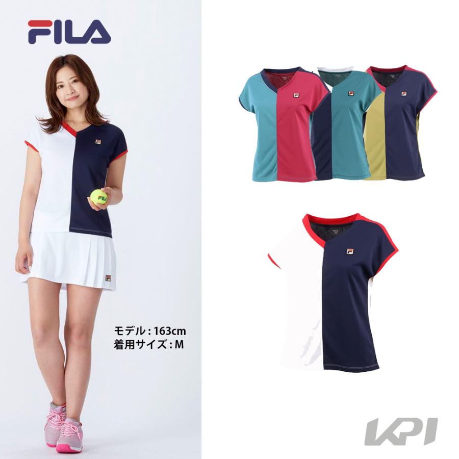 フィラ FILA 受注生産品 テニスウェア レディース VL2356 2021FW ゲームシャツ 正式的 即日出荷
