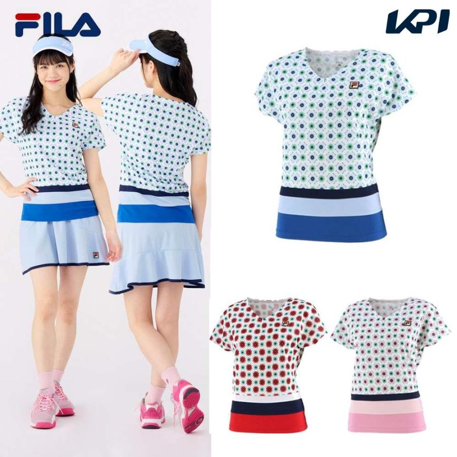 フィラ Fila テニスウェア レディース ゲームシャツ Vl2421 22ss 即日出荷 Vl2421 Kpi 通販 Yahoo ショッピング