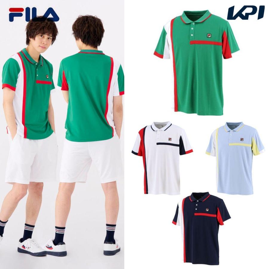フィラ FILA テニスウェア メンズ ゲームポロ VM5564 2022SS :VM5564