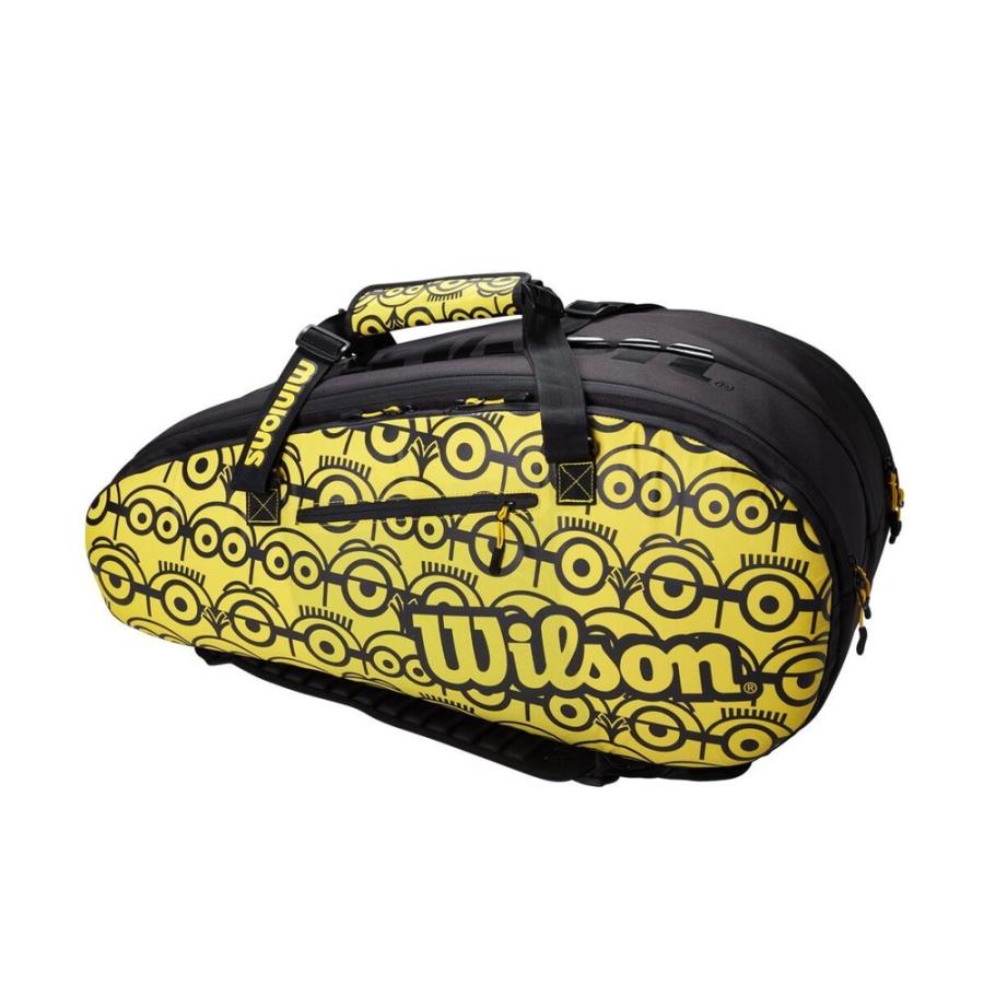 ウイルソン Wilson テニスバッグ・ケース  MINIONS TOUR 12PK RACQUET BAG ミニオンズ ツアーラケットバッグ WR8013701001 『即日出荷』｜kpi｜04